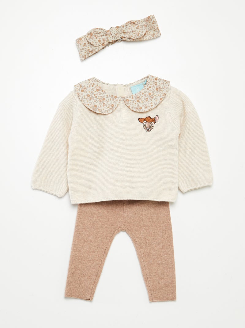 Completo 'Disney' - 3 pezzi BEIGE - Kiabi