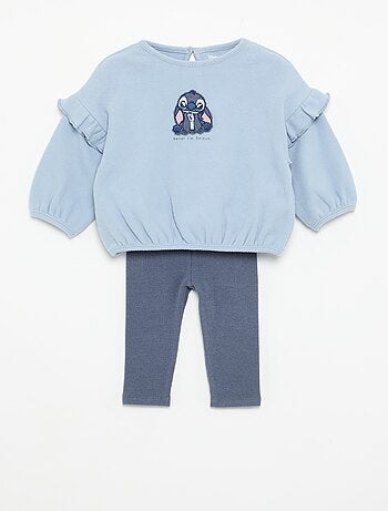 Completo 'Disney' 2 pezzi - Felpa con volant + leggings