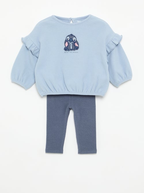 Completo \'Disney\' 2 pezzi - Felpa con volant + leggings - Kiabi