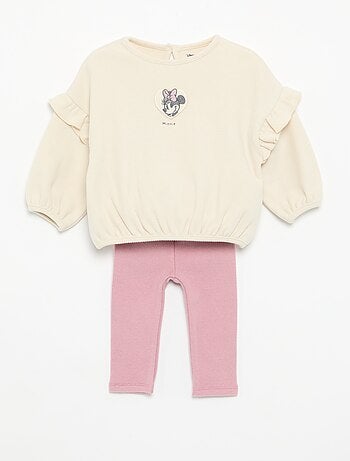 Completo 'Disney' 2 pezzi - Felpa con volant + leggings