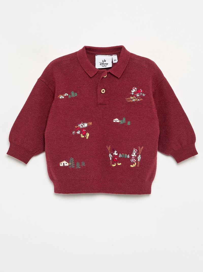 Completo 'Disney' 2 pezzi - Maglione + pantaloni Rosso - Kiabi