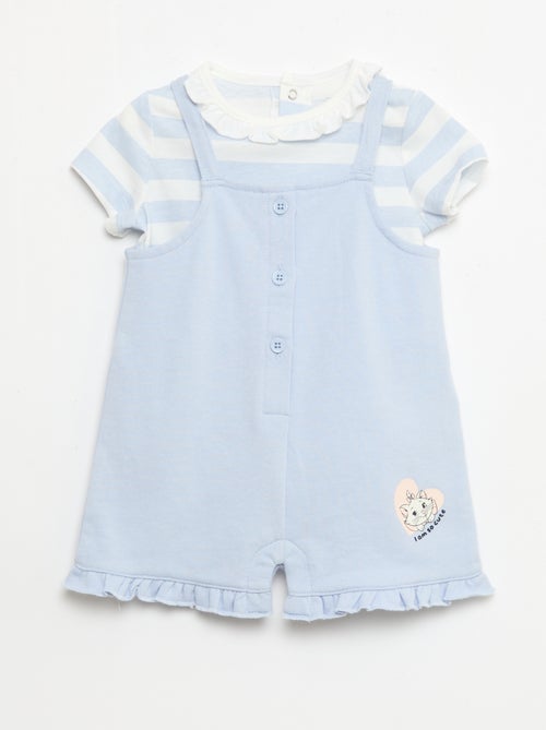 Completo "Disney" 2 pezzi - T-shirt + tutina corta - Kiabi
