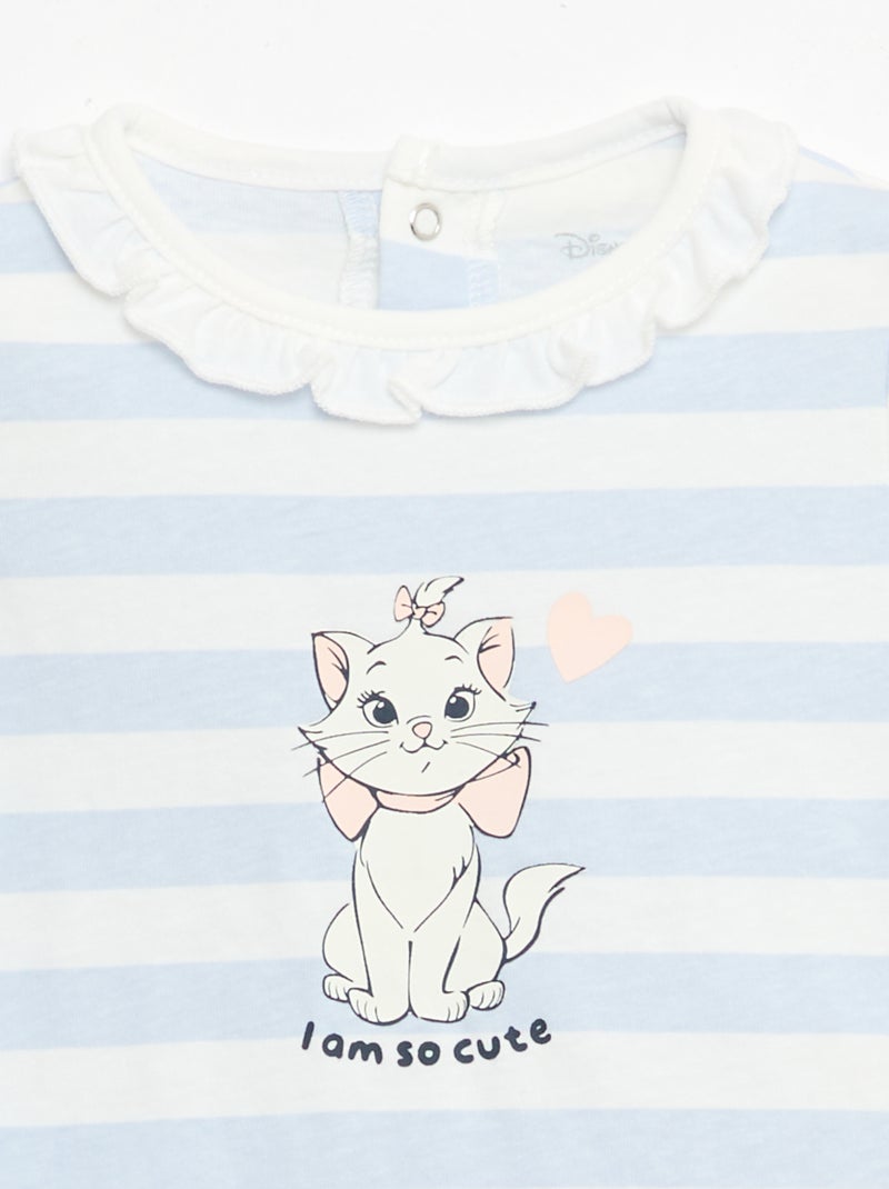 Completo "Disney" 2 pezzi - T-shirt + tutina corta Blu - Kiabi
