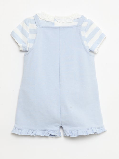 Completo "Disney" 2 pezzi - T-shirt + tutina corta - Kiabi