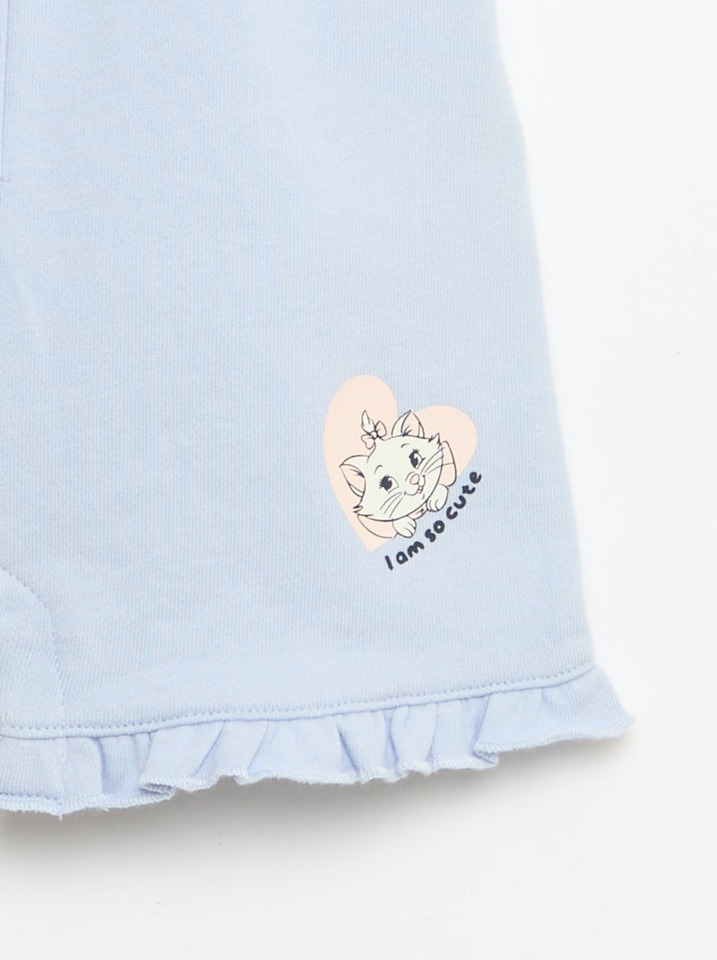 Completo "Disney" 2 pezzi - T-shirt + tutina corta Blu - Kiabi