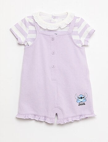 Completo "Disney" 2 pezzi - T-shirt + tutina corta