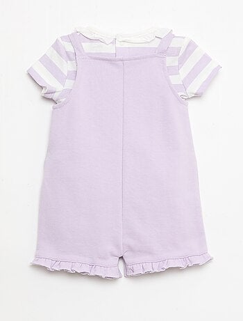 Completo "Disney" 2 pezzi - T-shirt + tutina corta