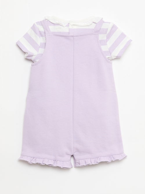 Completo 'Disney' 2 pezzi - T-shirt + tutina corta - Kiabi