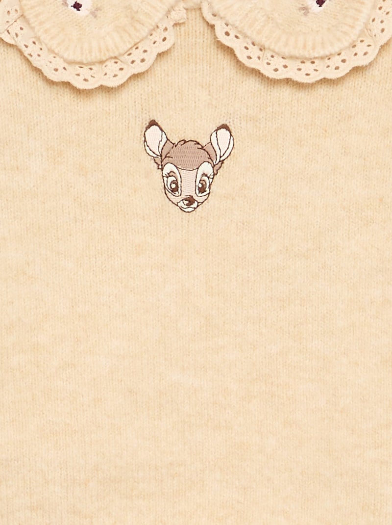 Completo 'Disney' 2 pezzi in maglia - Maglioncino + leggings Beige - Kiabi