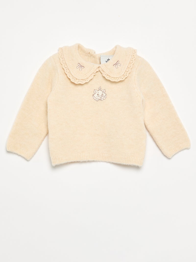 Completo "Disney" 2 pezzi in maglia - Maglione + leggings Beige - Kiabi