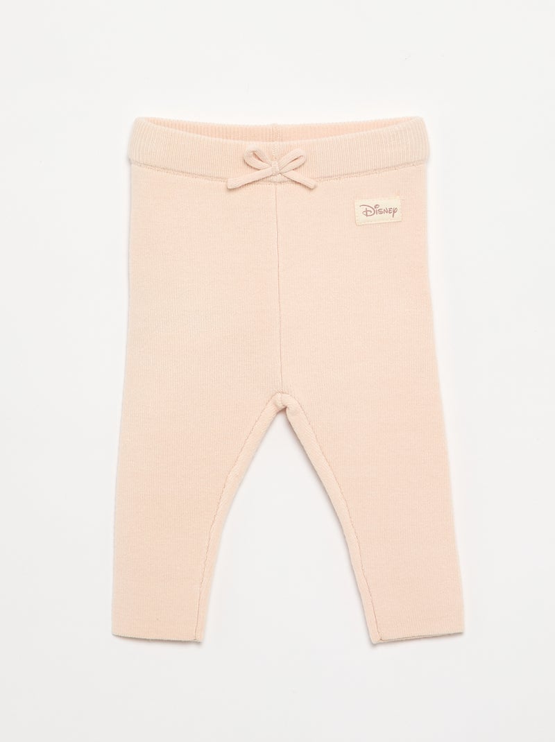 Completo "Disney" 2 pezzi in maglia - Maglione + leggings Beige - Kiabi