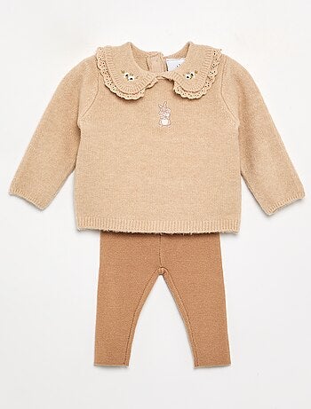 Completo 'Disney' 2 pezzi in maglia - Maglione + leggings