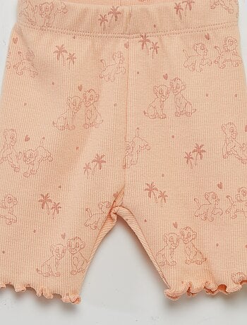 Completo 'Disney' body a coste + legging corti