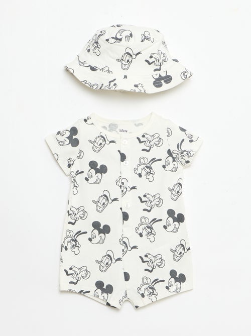 Completo "Disney" tutina corta + cappello - Kiabi