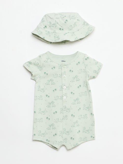 Completo 'Disney' tutina corta + cappello - Kiabi