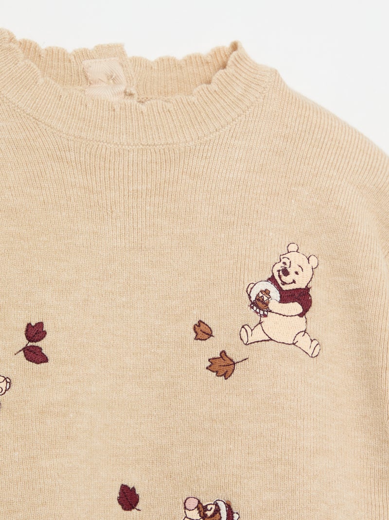 Completo "Disney" "Winnie" 2 pezzi - Maglione + leggings Beige - Kiabi