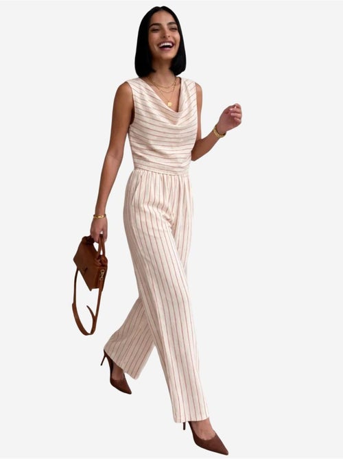 Completo due pezzi a righe con vita alta e scollo a cappuccio my fashion - Kiabi Completo due pezzi a righe con vita alta e scollo a cappuccio my fashion - Kiabi