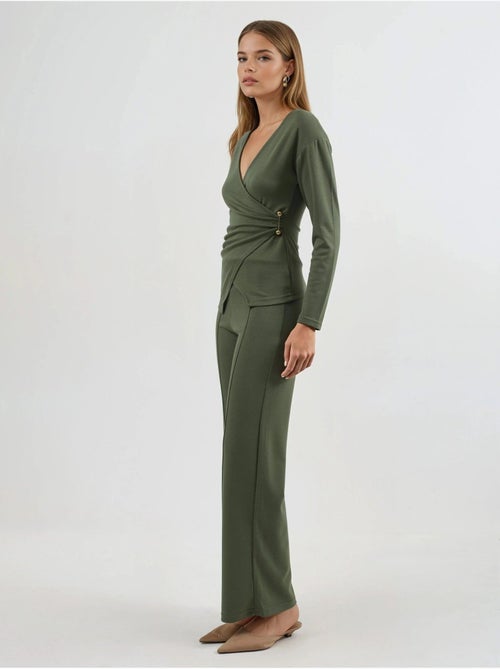 Completo due pezzi con camicetta e pantaloni con dettagli accessorio, hiccup - Kiabi