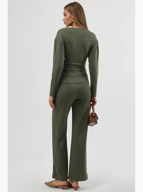 Completo due pezzi con camicetta e pantaloni con dettagli accessorio, hiccup - Kiabi