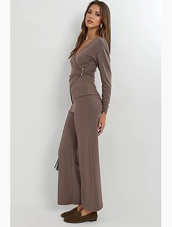 Completo due pezzi con camicetta e pantaloni con dettagli accessorio, hiccup