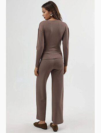 Completo due pezzi con camicetta e pantaloni con dettagli accessorio, hiccup
