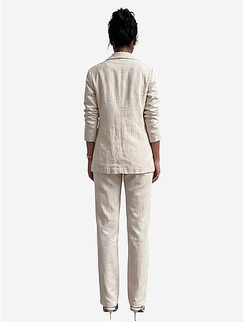 Completo due pezzi con colletto da giacca e chiusura con bottoni my fashion