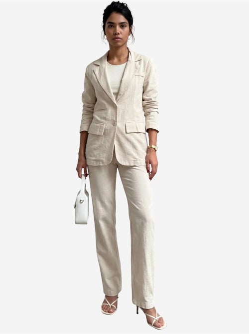 Completo due pezzi con colletto da giacca e chiusura con bottoni my fashion - Kiabi Completo due pezzi con colletto da giacca e chiusura con bottoni my fashion - Kiabi