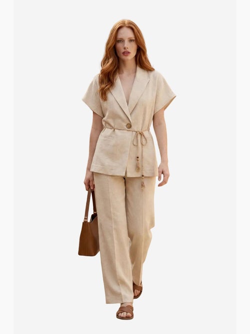 Completo due pezzi con scollo a v a vita alta e dettaglio con laccetto my fashion - Kiabi Completo due pezzi con scollo a v a vita alta e dettaglio con laccetto my fashion - Kiabi