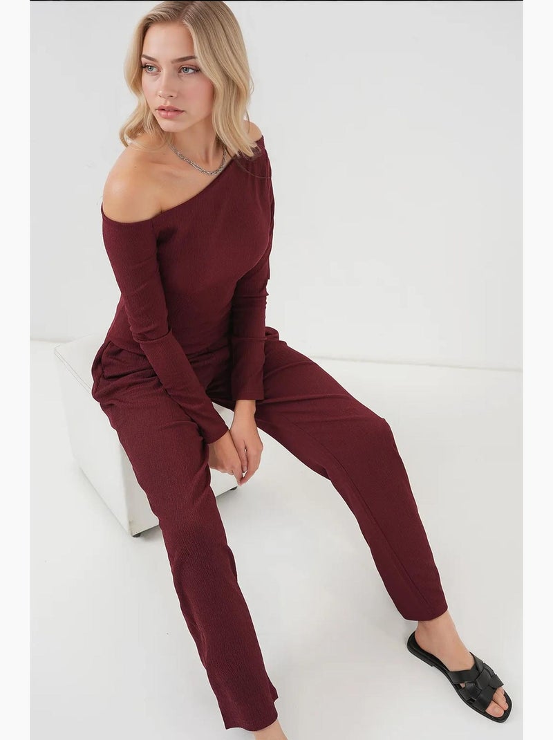 Completo due pezzi con spalle scoperte bdart Rosso bordeaux - Kiabi