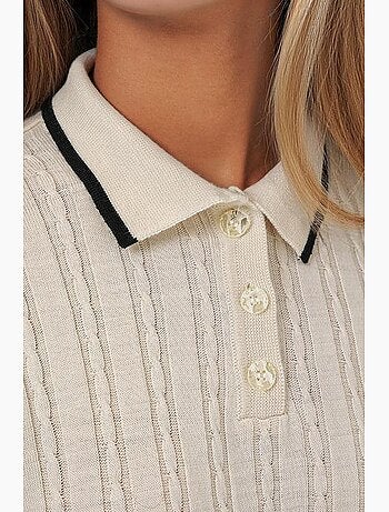 Completo due pezzi in maglia con gonna e maglione a collo alto bdart