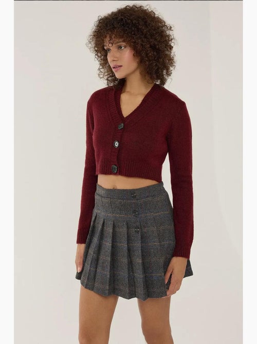 Completo due pezzi in maglia con scollo a v e bottoni hiccup - Kiabi Completo due pezzi in maglia con scollo a v e bottoni hiccup - Kiabi