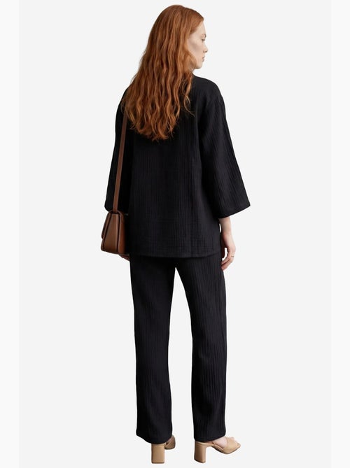 Completo due pezzi in tessuto di mussola con camicia e pantaloni my fashion - Kiabi Completo due pezzi in tessuto di mussola con camicia e pantaloni my fashion - Kiabi