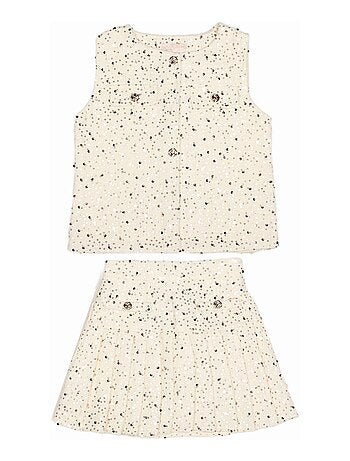 Completo elegante decorato con paillettes - Kids Star