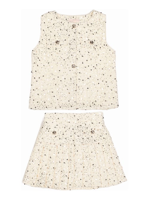 Completo elegante decorato con paillettes - kids star - Kiabi Completo elegante decorato con paillettes - kids star - Kiabi