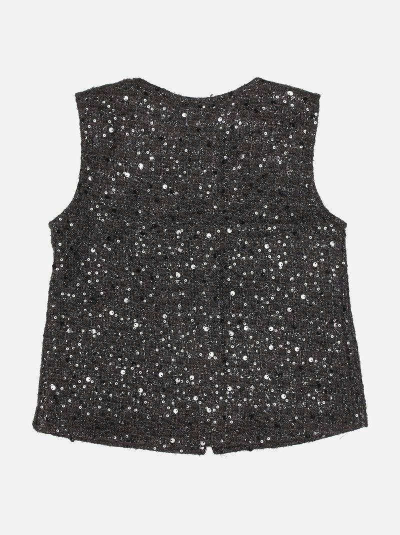 Completo elegante decorato con paillettes - Kids Star Nero - Kiabi