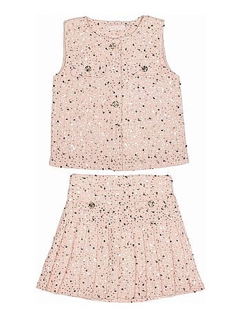 Completo elegante decorato con paillettes - Kids Star