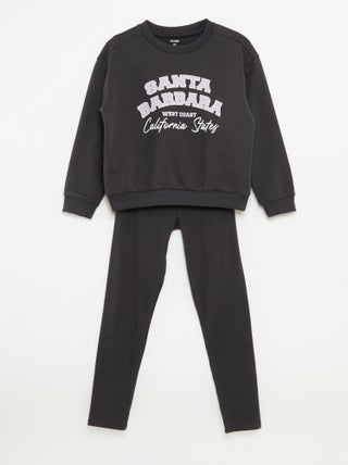 Completo felpa Completo stampato felpa + leggings - completo stampato felpa + leggings - stampato - 2 pezzi