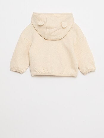 Completo felpa con cappuccio zippata + pantaloni - 2 pezzi