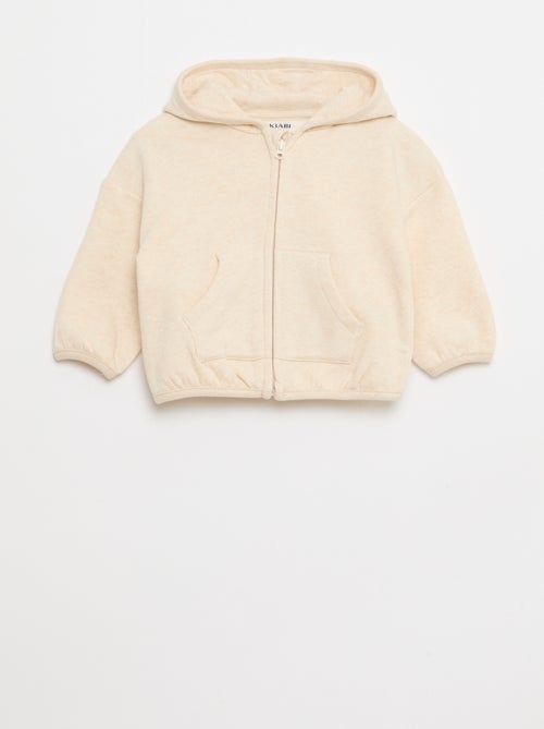 Completo felpa con cappuccio e zip + pantaloni - 2 pezzi - Kiabi