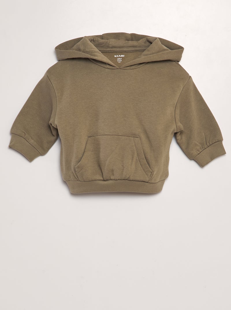 Completo felpa con cappuccio + leggings - 2 pezzi VERDE - Kiabi