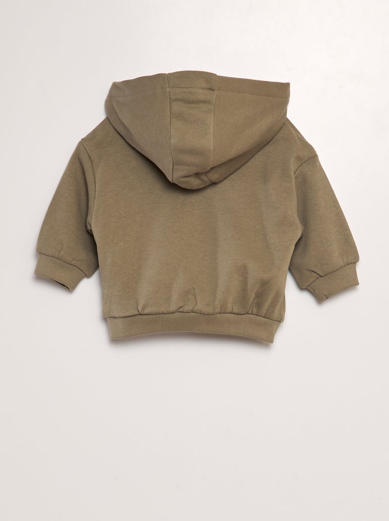 Completo felpa con cappuccio + leggings - 2 pezzi VERDE - Kiabi