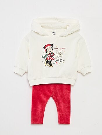 Completo felpa con cappuccio + leggings 'Disney' 'Minnie' in cotone