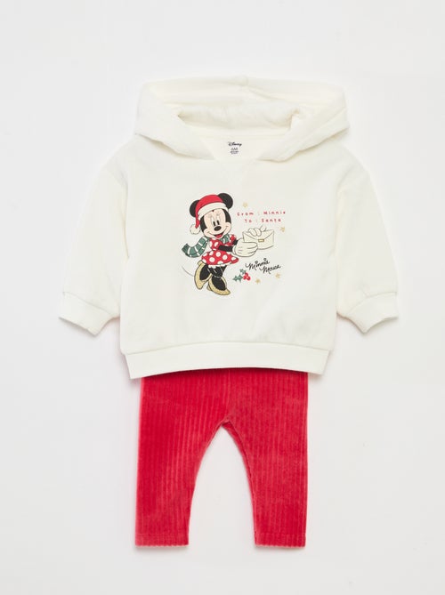 Completo felpa con cappuccio + leggings 'Disney' 'Minnie' in cotone - Kiabi
