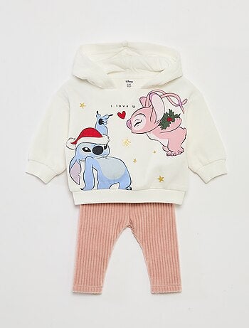 Completo felpa con cappuccio + leggings 'Disney' 'Minnie' in cotone