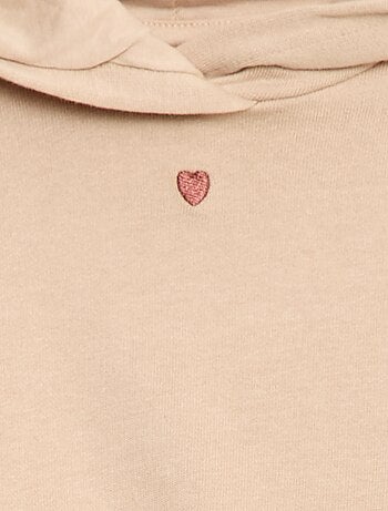 Completo felpa con cappuccio + leggings in maglia
