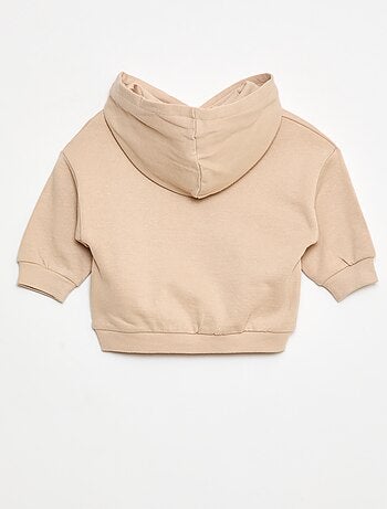 Completo felpa con cappuccio + leggings in maglia