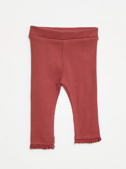 Completo felpa con cappuccio + leggings in maglia - Kiabi