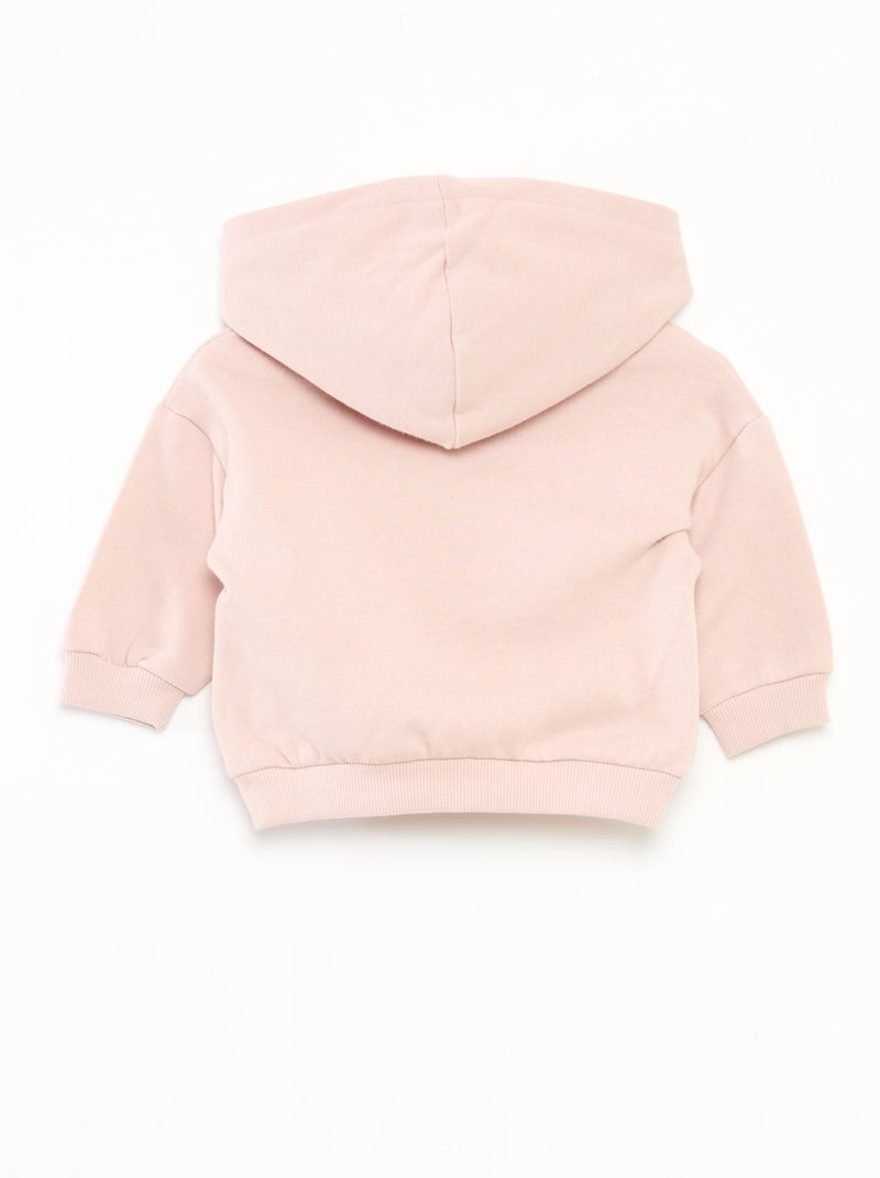 Completo felpa con cappuccio + leggings in maglia Rosa - Kiabi