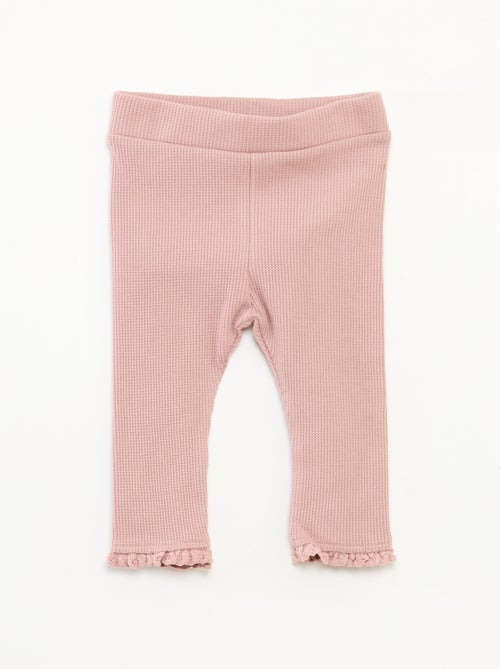 Completo felpa con cappuccio + leggings in maglia - Kiabi