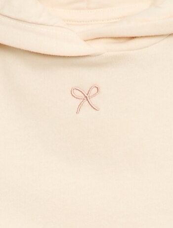 Completo felpa con cappuccio + leggings in maglia